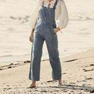 Doen Myrtle Overalls EUC, Marseilles wash, size 25